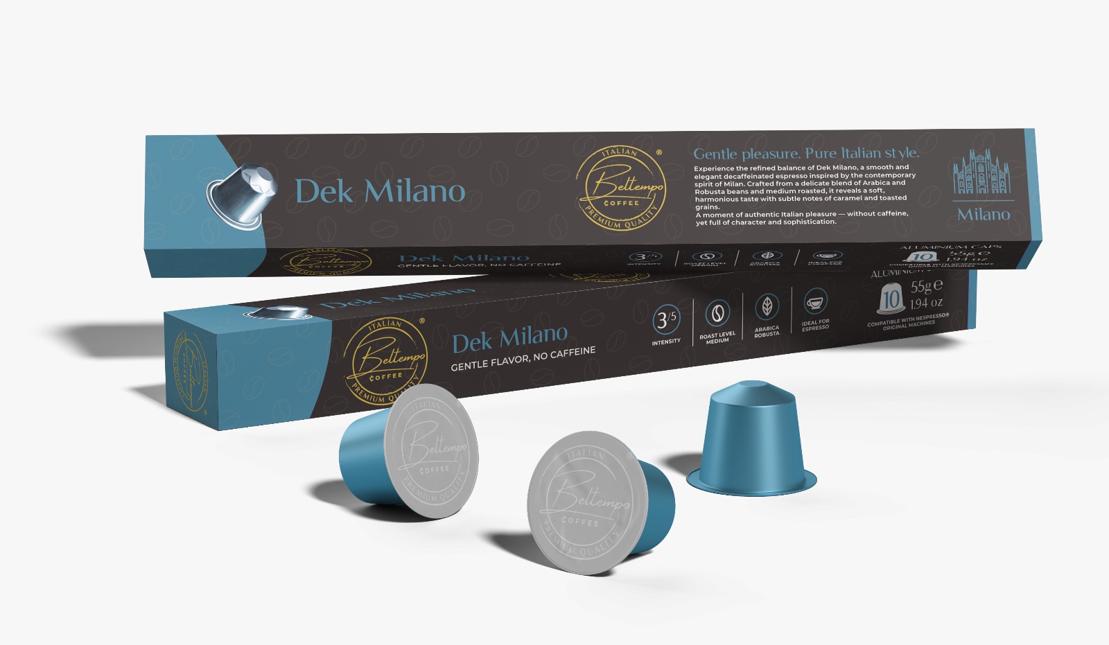 Kaffeekapseln bestellen & Bitcoin erhalten | Beltempo Coffee - DEK Milano - Beltempo Coffee (1)